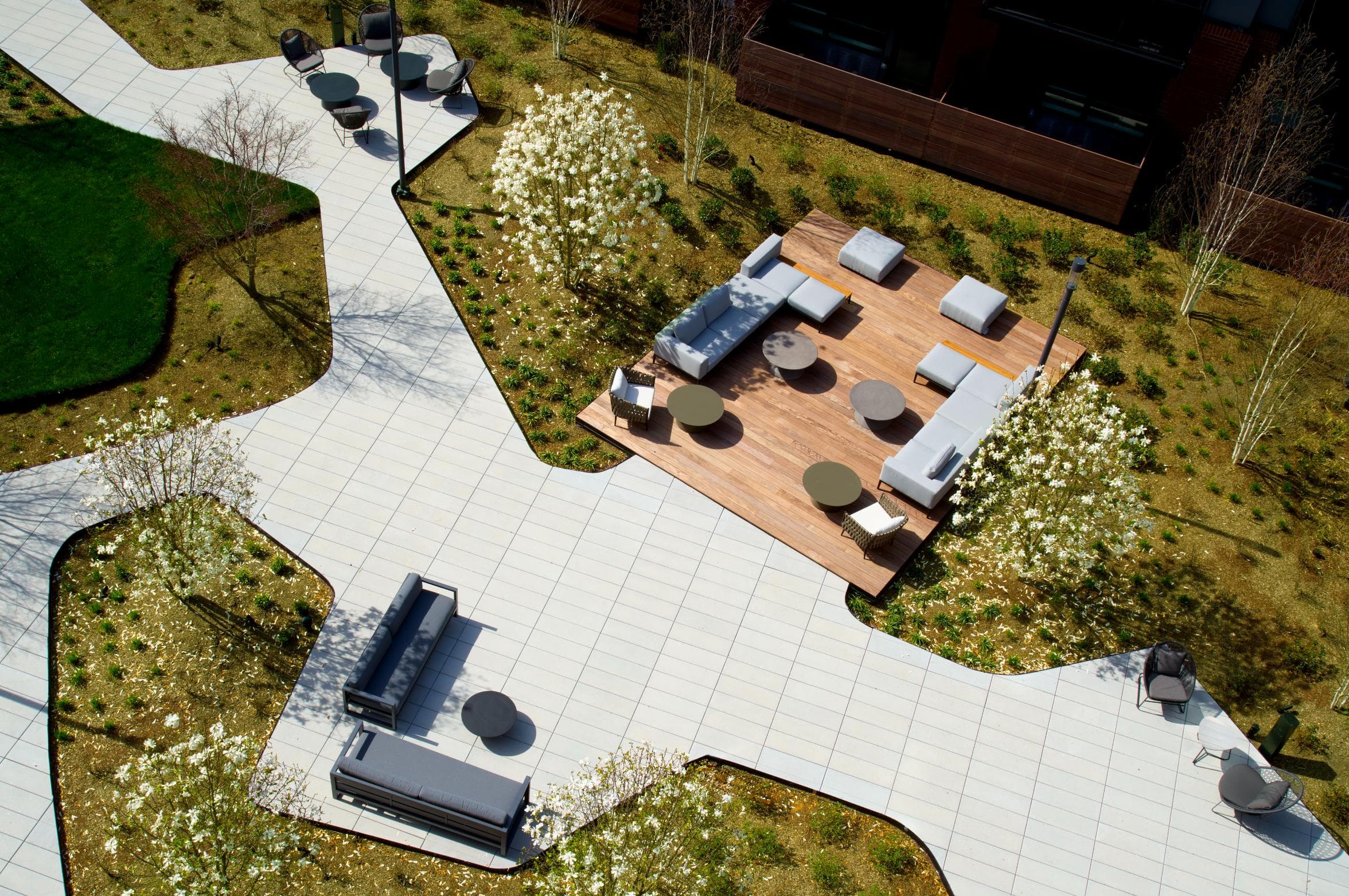 Courtyard bird's eye view